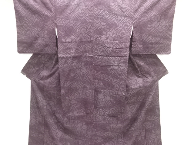 JAPANESE KIMONO / YUKI TSUMUGI / WOVEN STREAM WATER